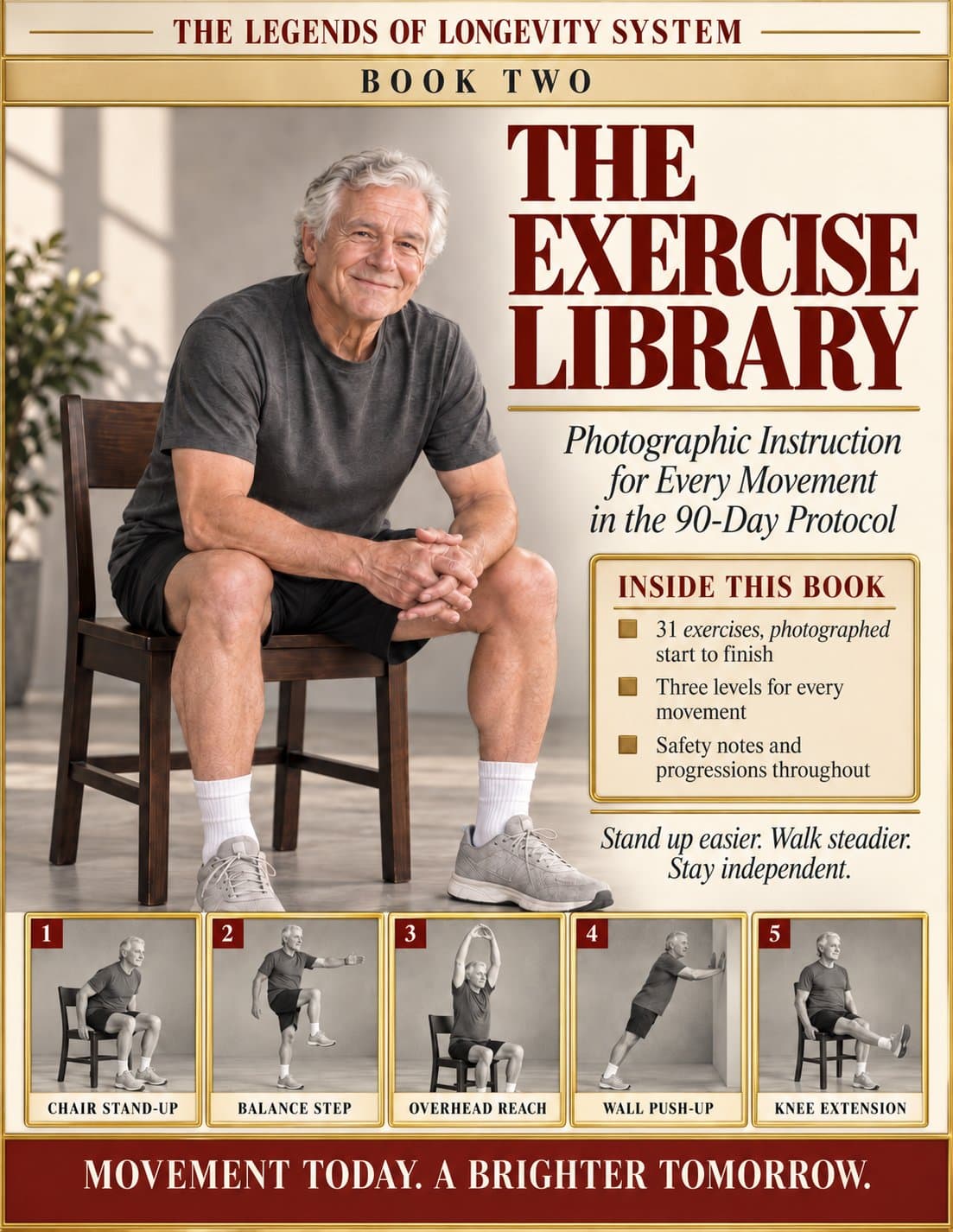 Book Two cover: The Exercise Library — Photographic Instruction for Every Movement